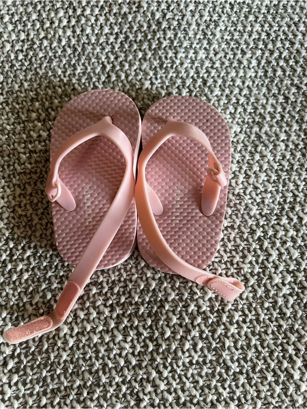 Kids White Buckle Strap Sandals